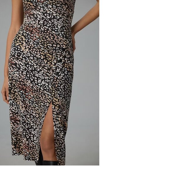 Anthropologie Grey State Chiara Midi Dress SIZE L NEW - Picture 3 of 7